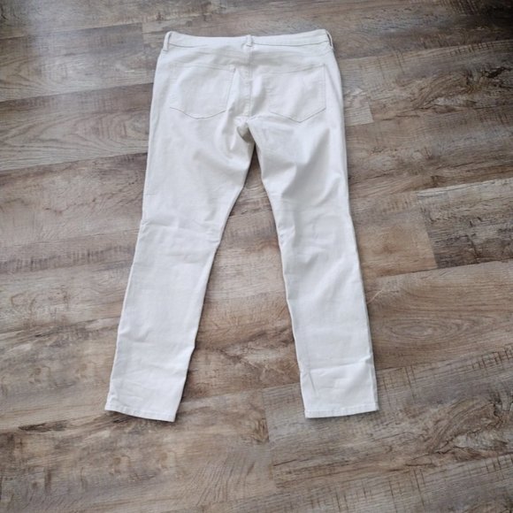 H&m & Denim Skinny khaki ankle jeans front & back pockets‎ Sz. 33" - Picture 2 of 8
